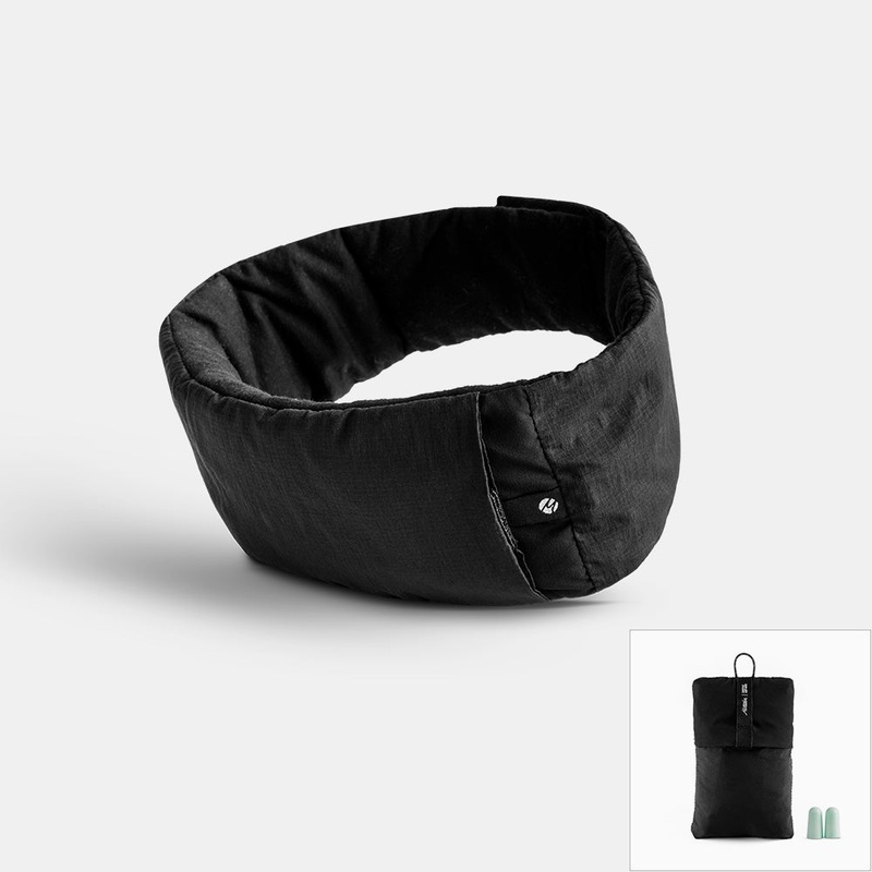 Blackout Sleep Mask + Earplugs Black