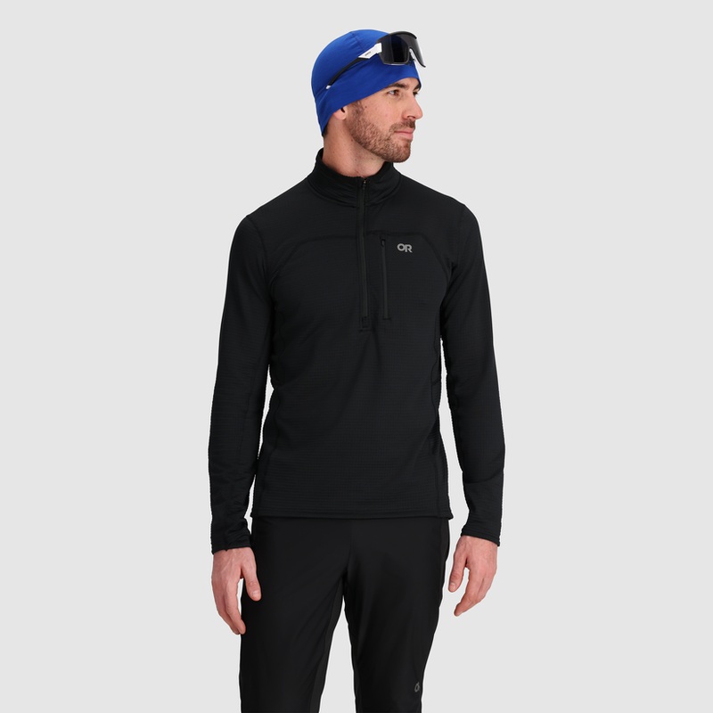 Men’s Vigor Grid Fleece Half Zip