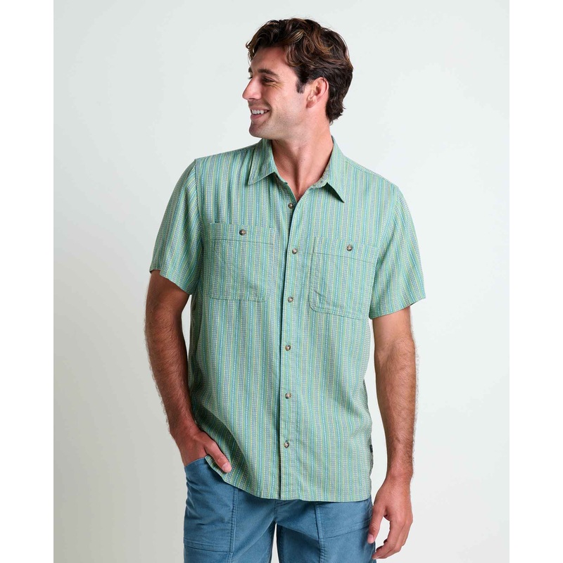 Taj Hemp Short Sleeve Shirt – Sagebrush Dobby