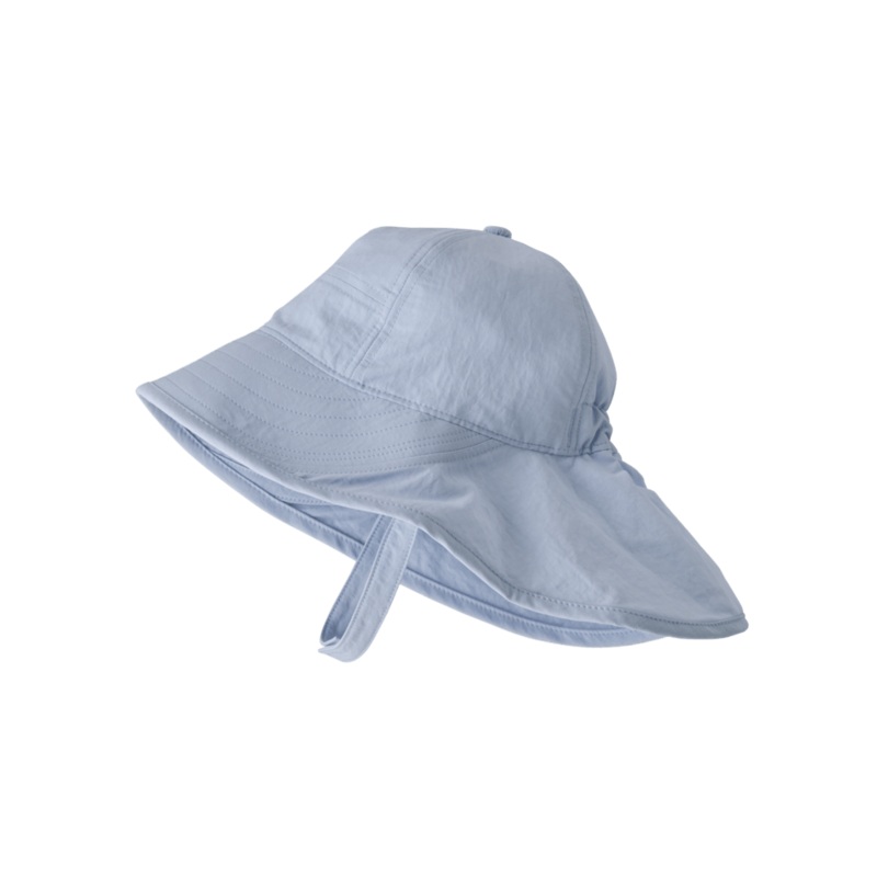 Baby Block-the-Sun Hat – Fleck Blue