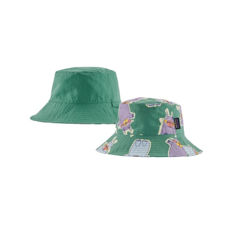 Baby Sun Bucket Hat – Marching Around / Heartleaf Green