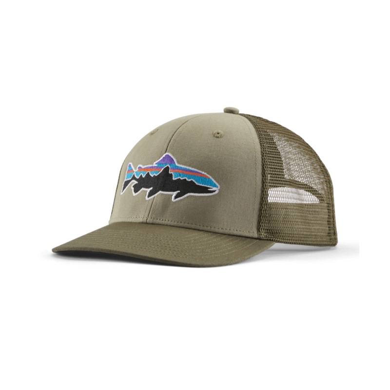 Fitz Roy Trout Trucker Hat – River Rock Green