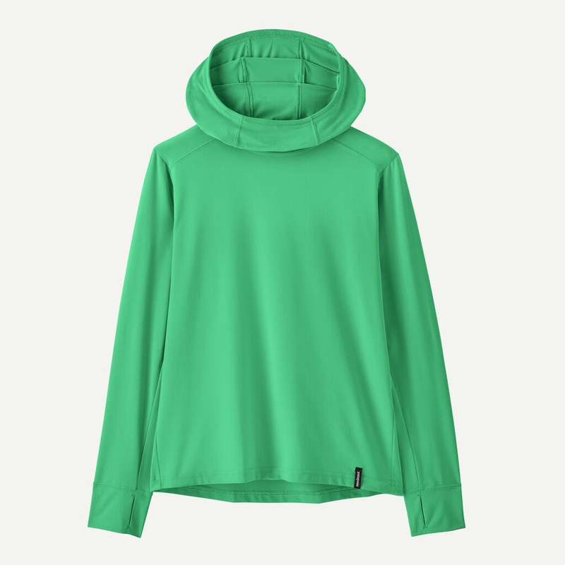 Kids Capilene Silkweight Hoody – Aloe Green