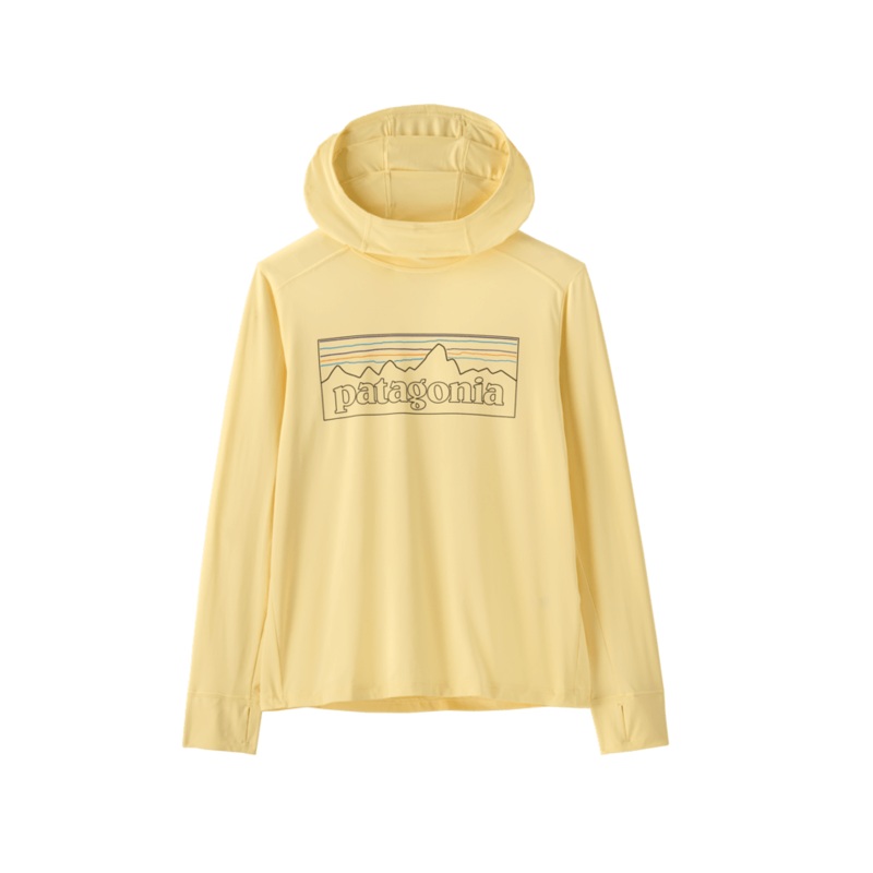 Kids Capilene Silkweight Hoody – P-6 Outline / Buttercup Yellow
