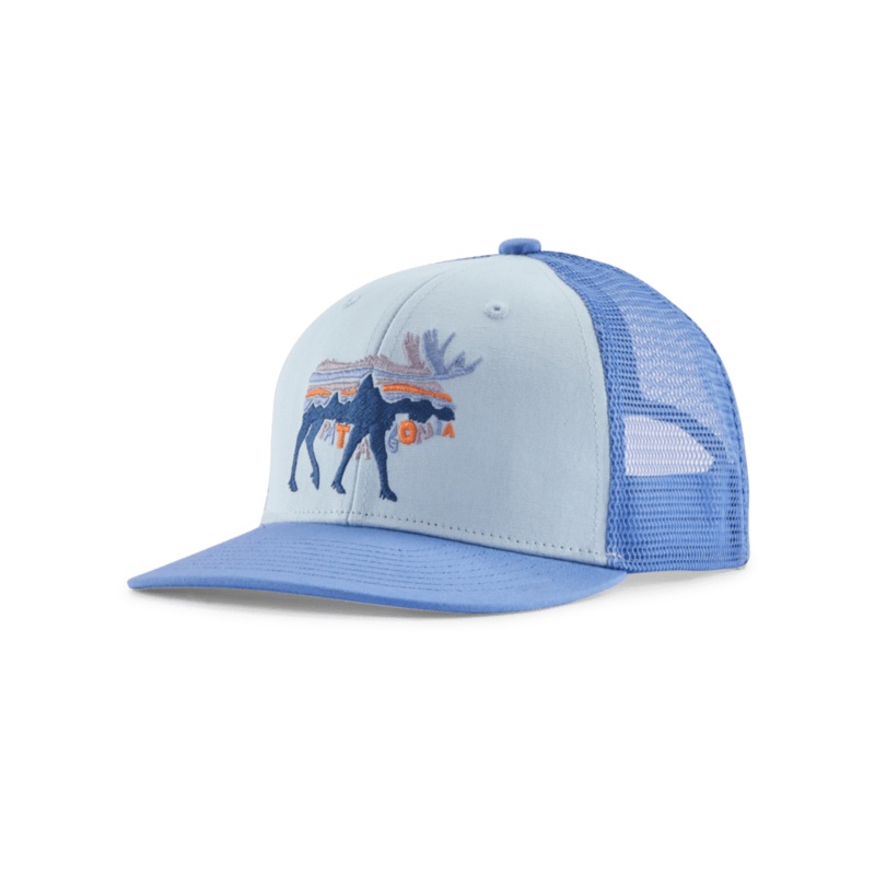 Kids Trucker Hat – Fitz Roy Moose / Fleck Blue