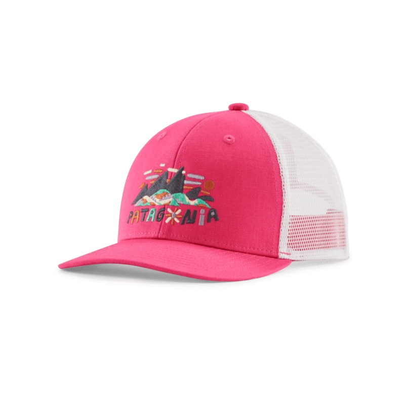 Kids Trucker Hat – Fitz Roy Superbloom / Luminous Pink