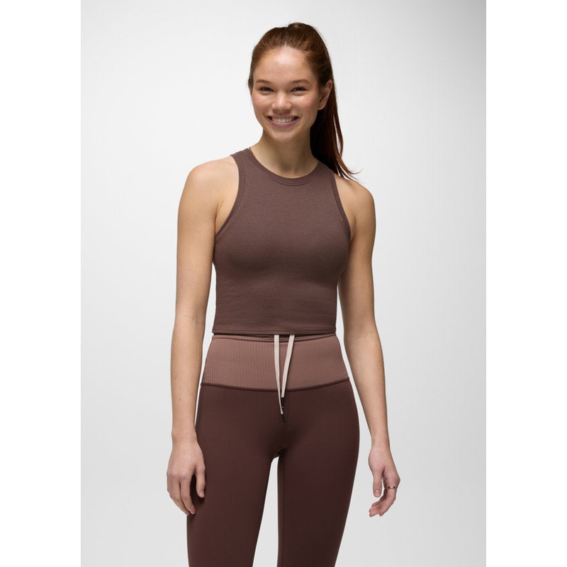 Lotus High Neck Tank – Carob|Carob|XS|SM|MD|LG|XL