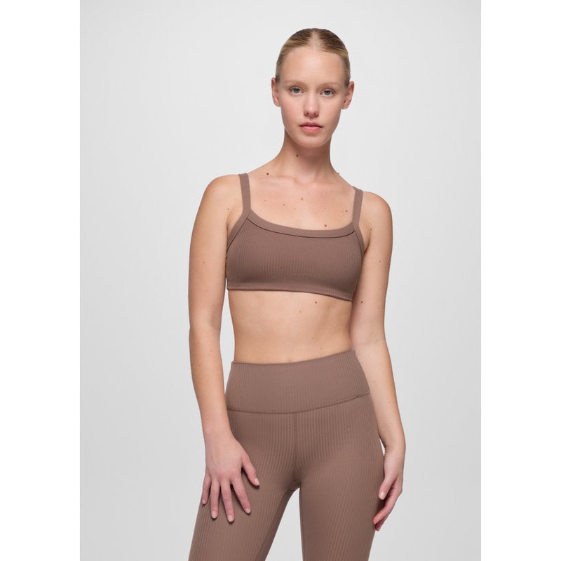 Luxara Rib Bra – Carob|Carob|XS|SM|MD|LG|XL