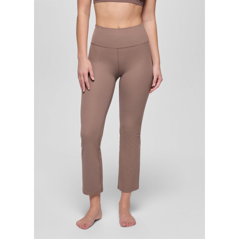 Luxara Rib Flare Crop – Carob|Carob|XS|SM|MD|LG|XL