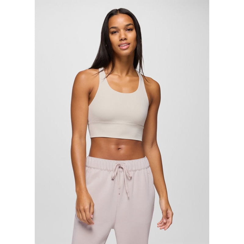 Luxara Rib Racerback Bralette – Almond