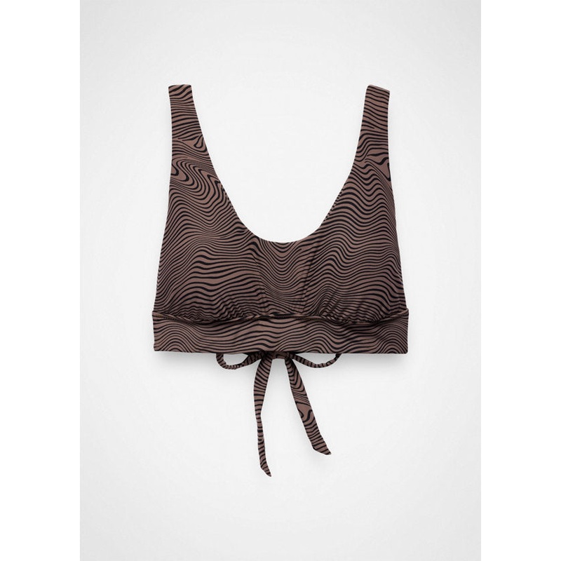 Mallorca Swim Top – Black Wavee