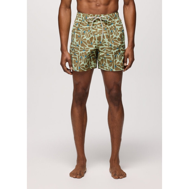 Metric E-Waist Swim Short – Bio Mint Retro Bloom