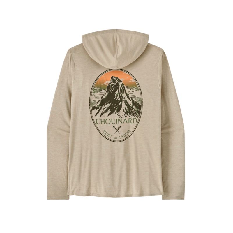 M’s Capilene Cool Daily Graphic Hoody – Chouinard Crest / Pumice X-Dye