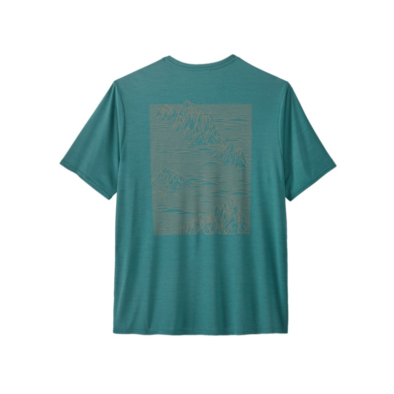M’s Capilene Cool Daily Graphic Shirt – Strataspire / Wetland Blue X-Dye