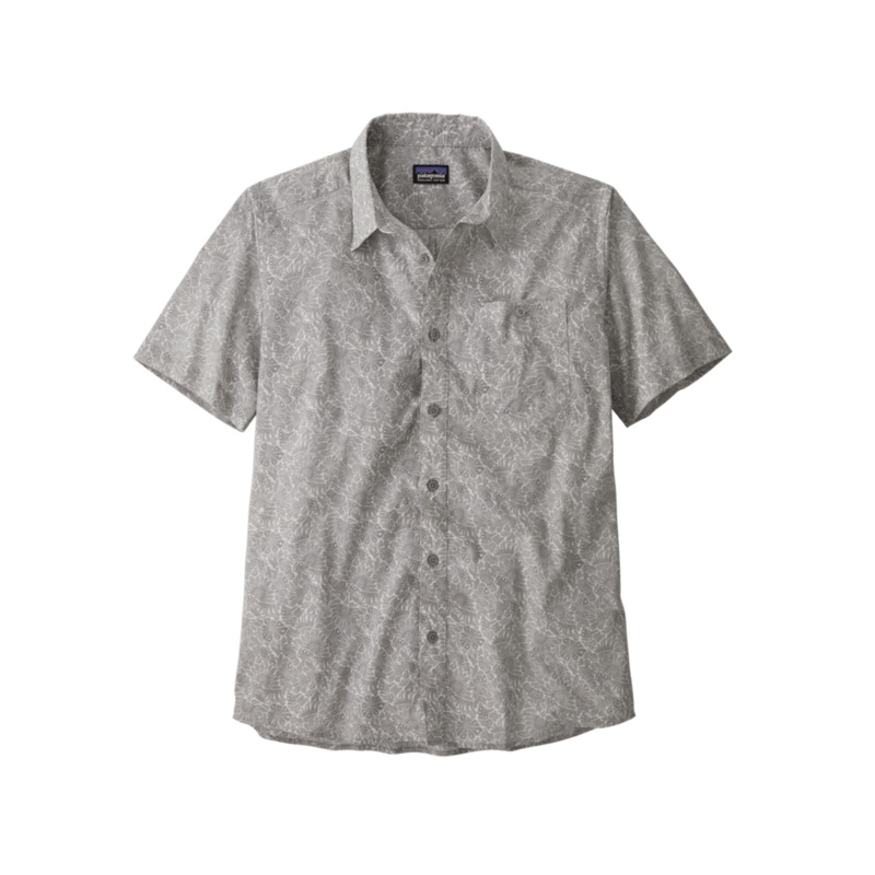M’s Go To Shirt – Bees and Flowers / Salt Grey