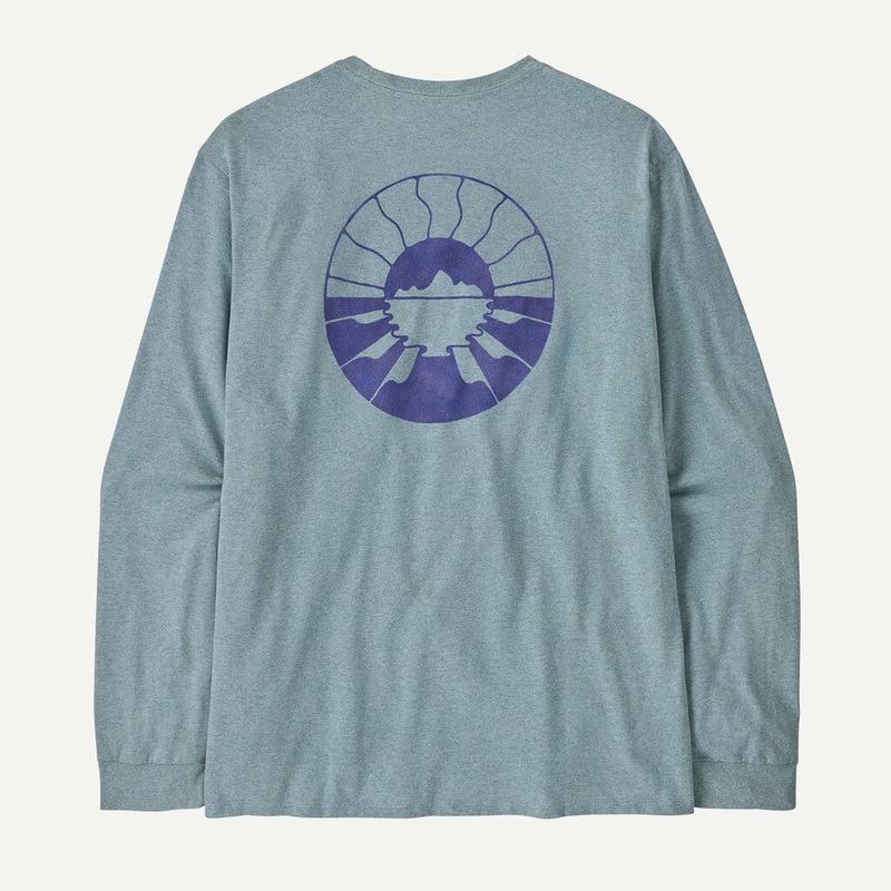 M’s Long Sleeve Forgotten Island Pocket Responsibili-Tee – Thermal Blue