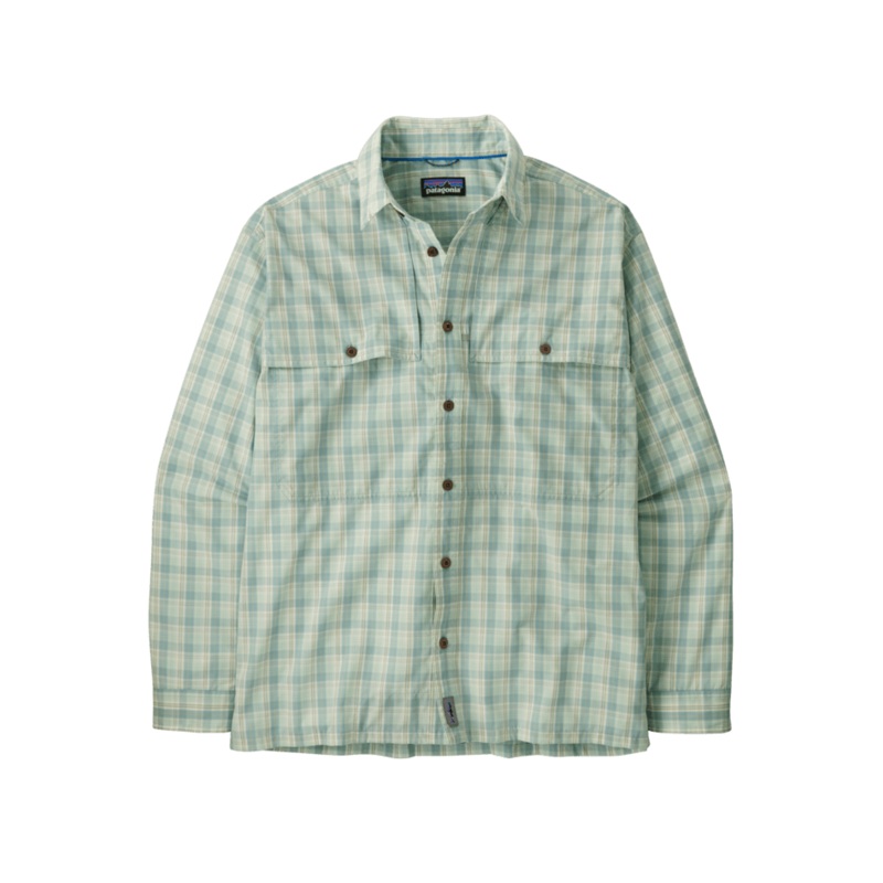 M’s Long Sleeve Island Hopper Shirt – Dipper / Rinsed Green