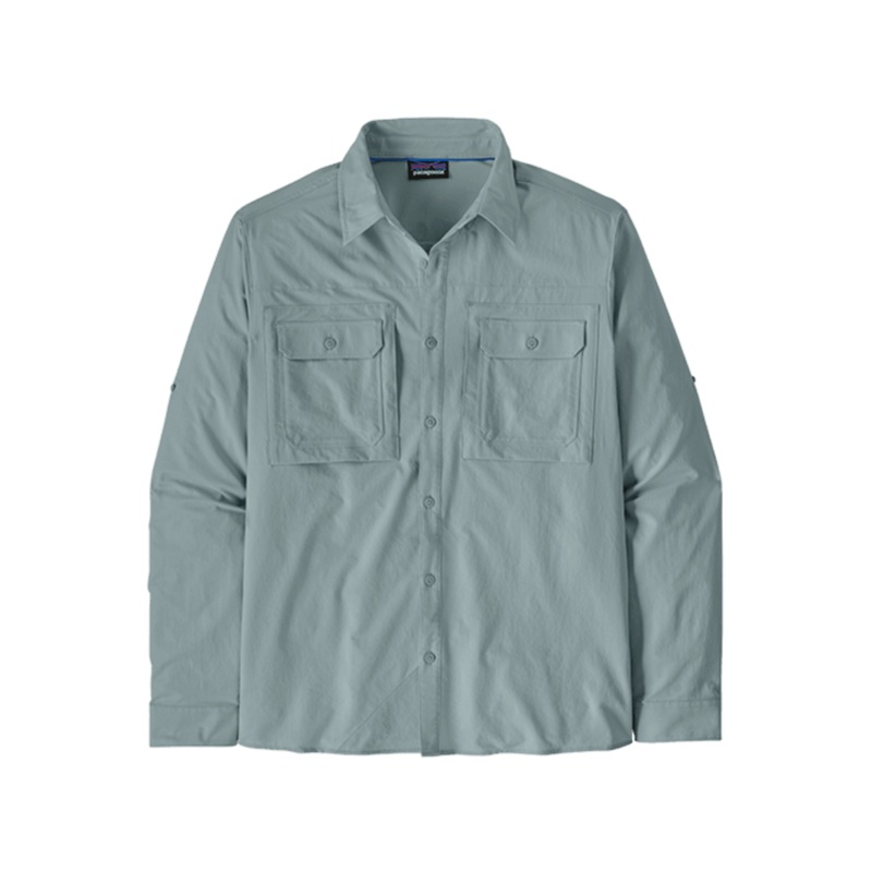 M’s Long Sleeve Self Guided Sun Shirt – Thermal Blue