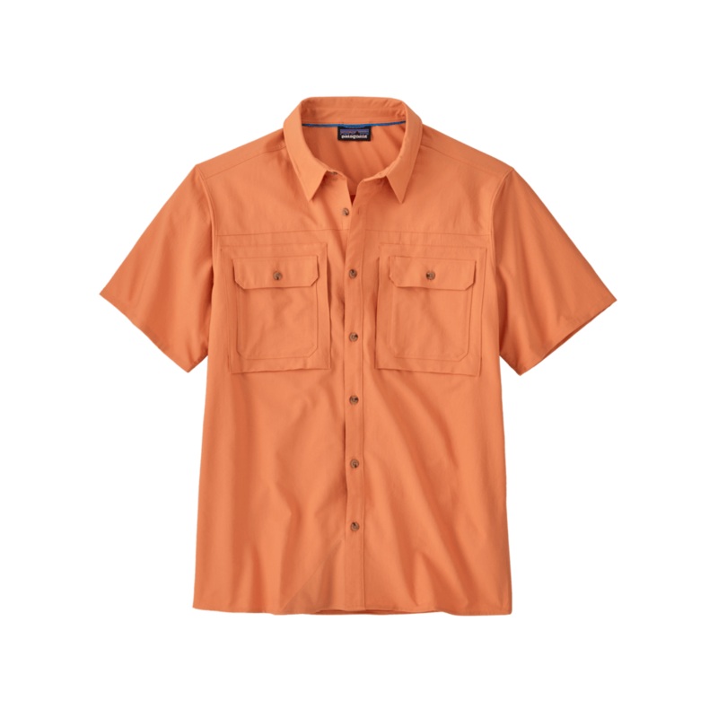 M’s Short Sleeve Self-Guided Sun Shirt – Rock Melon