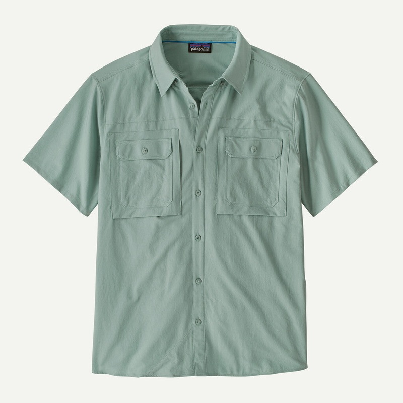 M’s Short Sleeve Self-Guided Sun Shirt – Thermal Blue