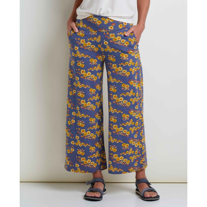 Chaka Wide Leg Pant – Blue Shadow Daisy Print