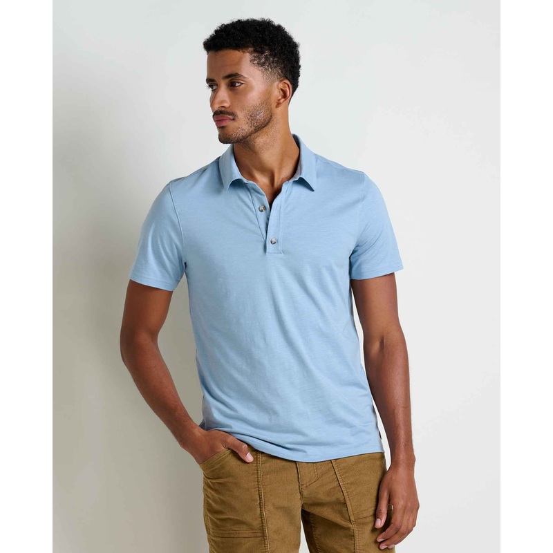 Tempo Short Sleeve Polo – Weathered Blue