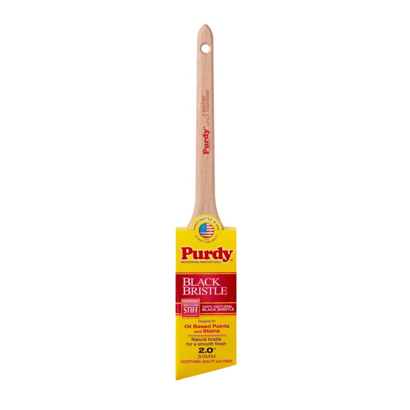 Black Bristle Angular Sash & Trim Adjutant Paint Brush – 2 in.