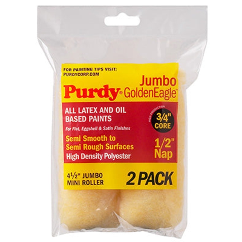Golden Eagle Jumbo Mini Roller 4-1/2 x 1/2 in. – 2 Pack