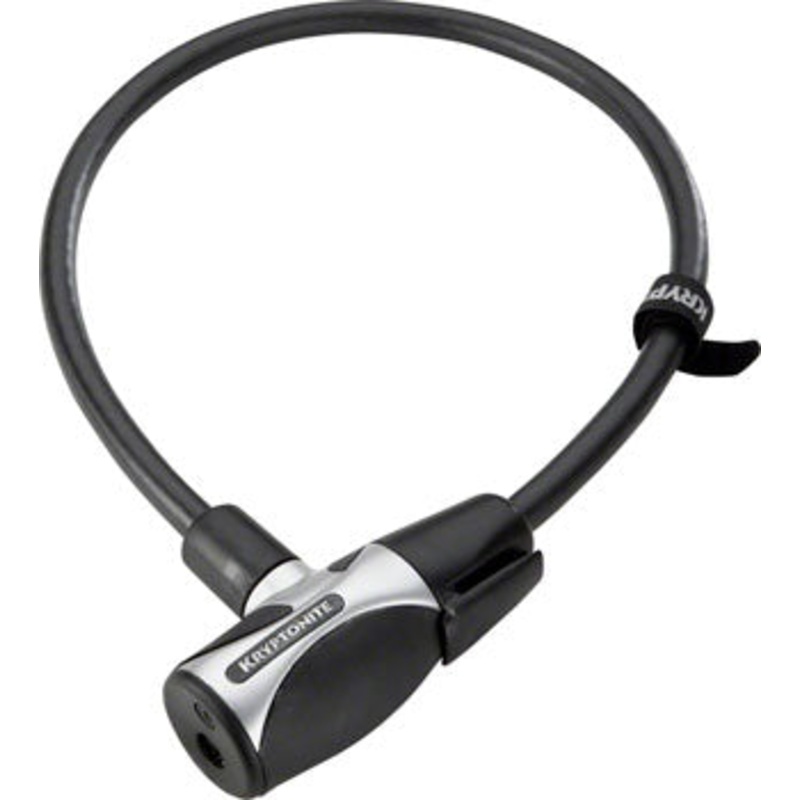 Kryptoflex 1265 Cable Lock With Key: 2.12`x12mm Black
