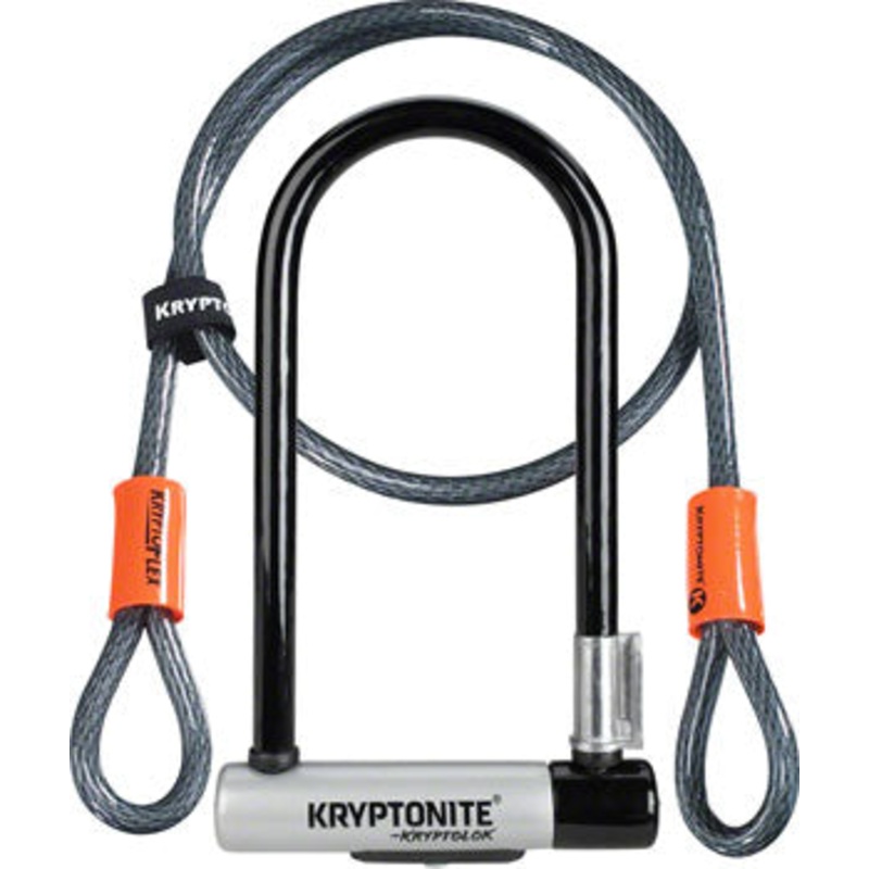 Kryptolok U-lock – 4 X 9`, Keyed, Black, Includes 4` Cable And Brack
