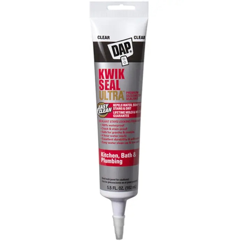 Kwik Seal Ultra Advanced Kitchen & Bath Sealant – Clear 5.5 oz.