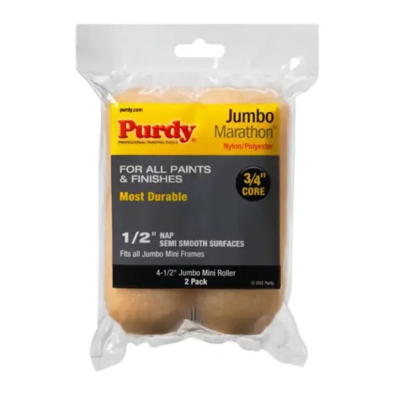 Marathon Jumbo Mini Roller Cover 4-1/2 x 1/2 in. – 2 Pack