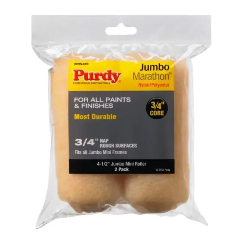 Marathon Jumbo Mini Roller Cover 4-1/2 x 3/4 in. – 2 Pack
