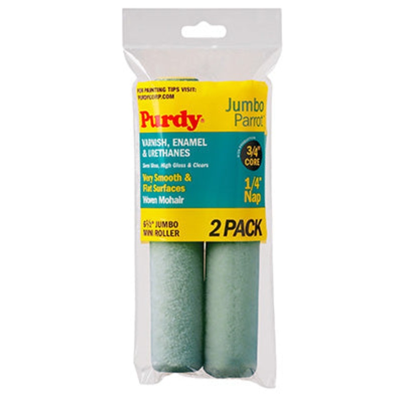 Parrot Jumbo Mini Roller Cover 6-1/2 x 1/4 in. – 2 Pack
