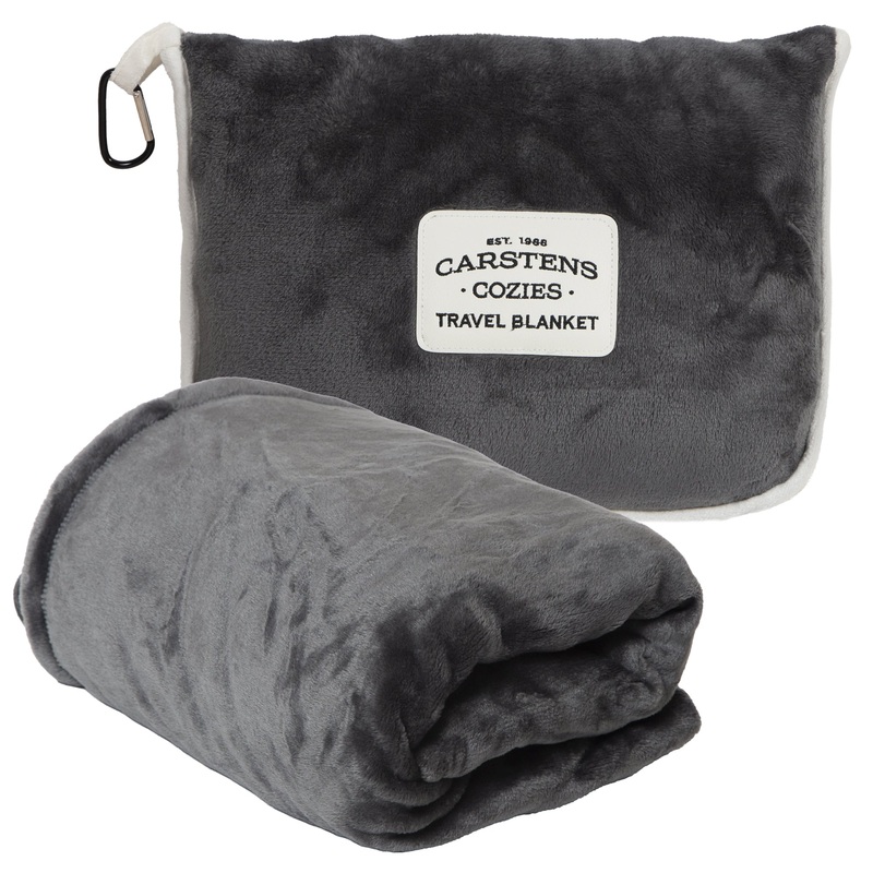 Travel Blanket Grey Plush|Grey