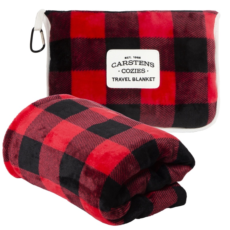 Travel Blanket Red Lumberjack|Red blacl