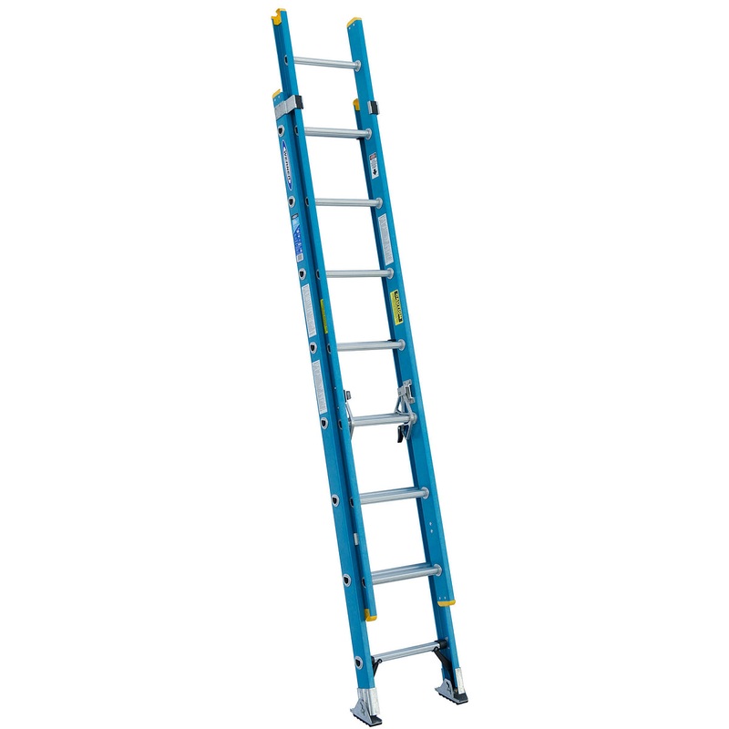 16ft Type I Fiberglass D-Rung Extension Ladder