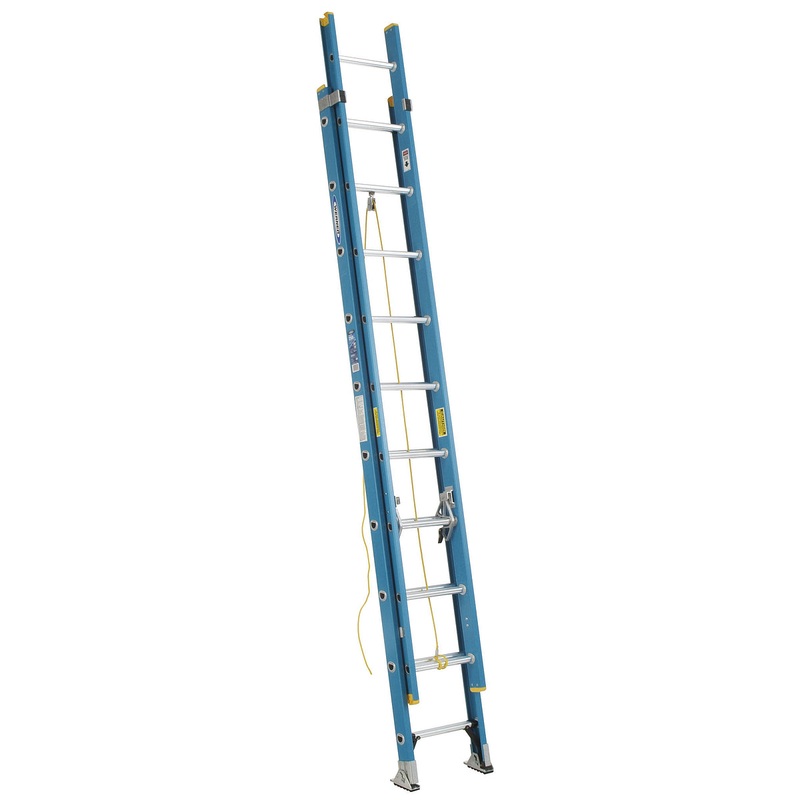 20ft Type I Fiberglass D-Rung Extension Ladder