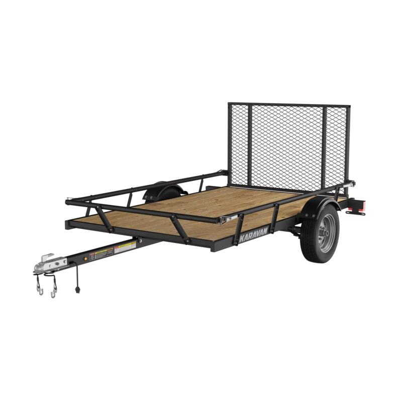 5 X 8 Ft. Steel Utility Trailer W/ Slide Rail