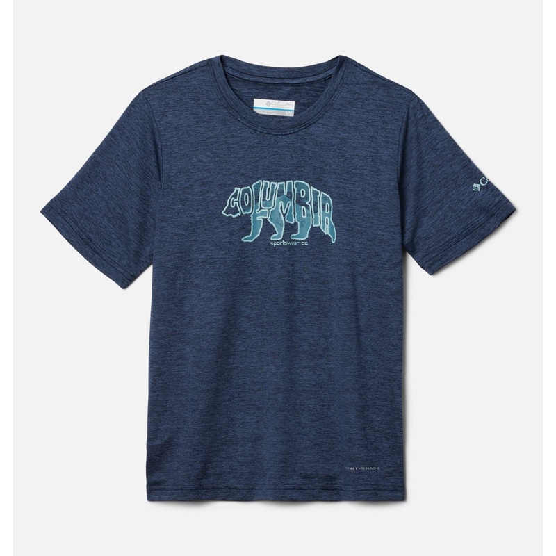 Boys’ Mount Echo Short Sleeve Graphic Shirt – Collegiate Navy/Bearly Stroll