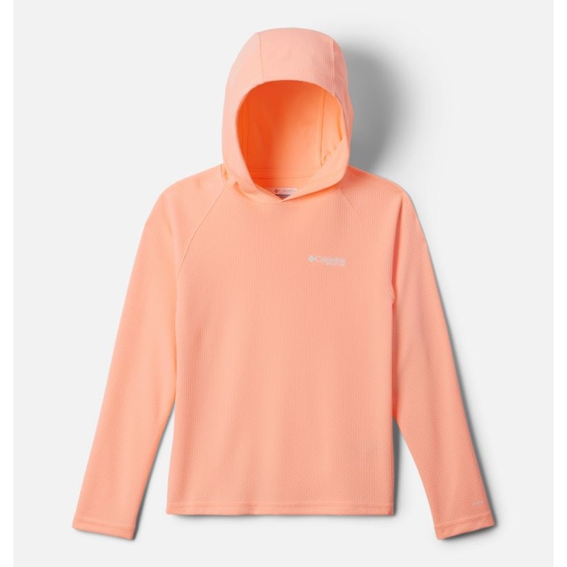 Kids’ PFG Solar Stream Hoodie – Tiki Pink