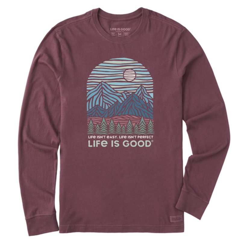 Men’s Life Isn’t Easy Long Sleeve Crusher-lite Tee