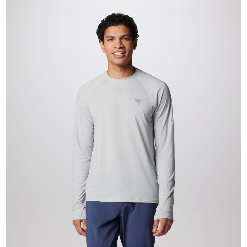 Men’s PFG Uncharted Long Sleeve – Cool Grey Heather