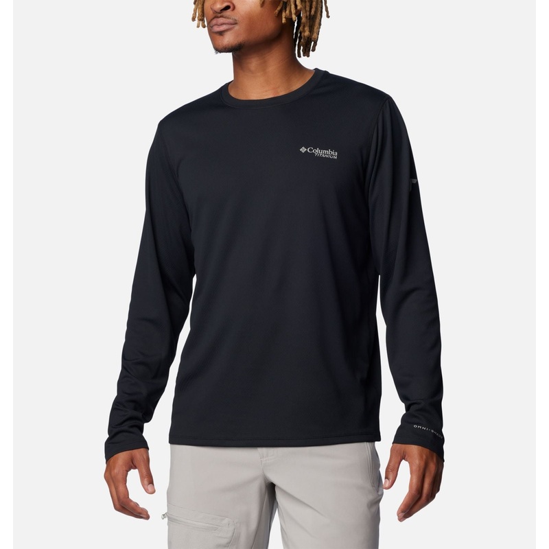 Men’s Summit Valley Long Sleeve Crew – Black