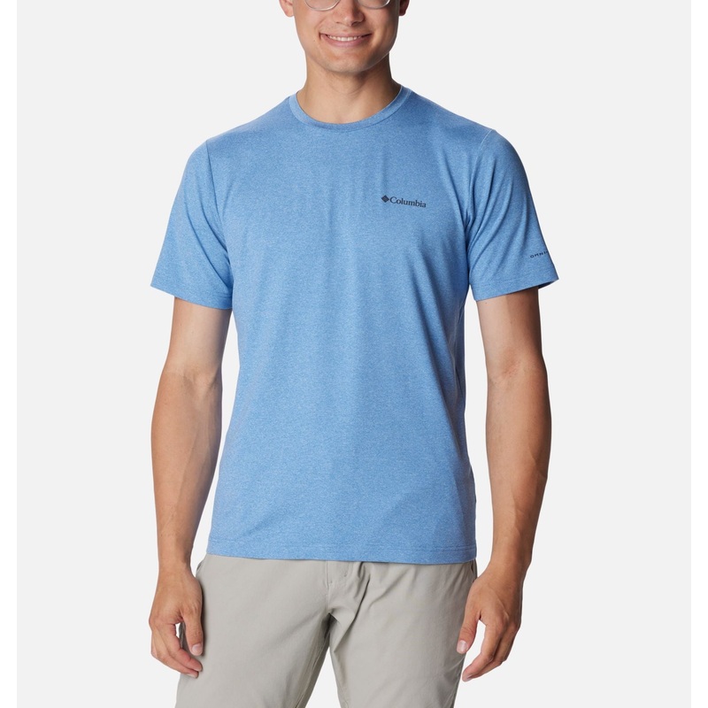 Men’s Tech Trail Crew Neck II Short Sleeve – Skyler Heather