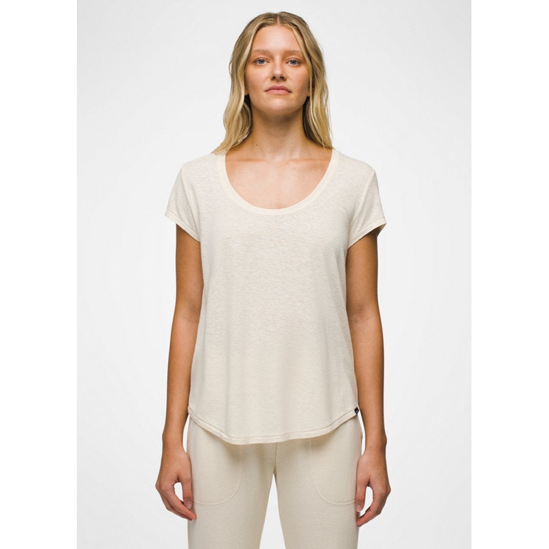 Women’s Cozy Up Scoop Neck Tee – Canvas Heather