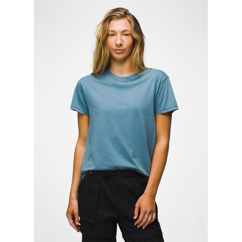 Women’s Everyday Vintage-Washed Short Sleeve Tee – High Tide