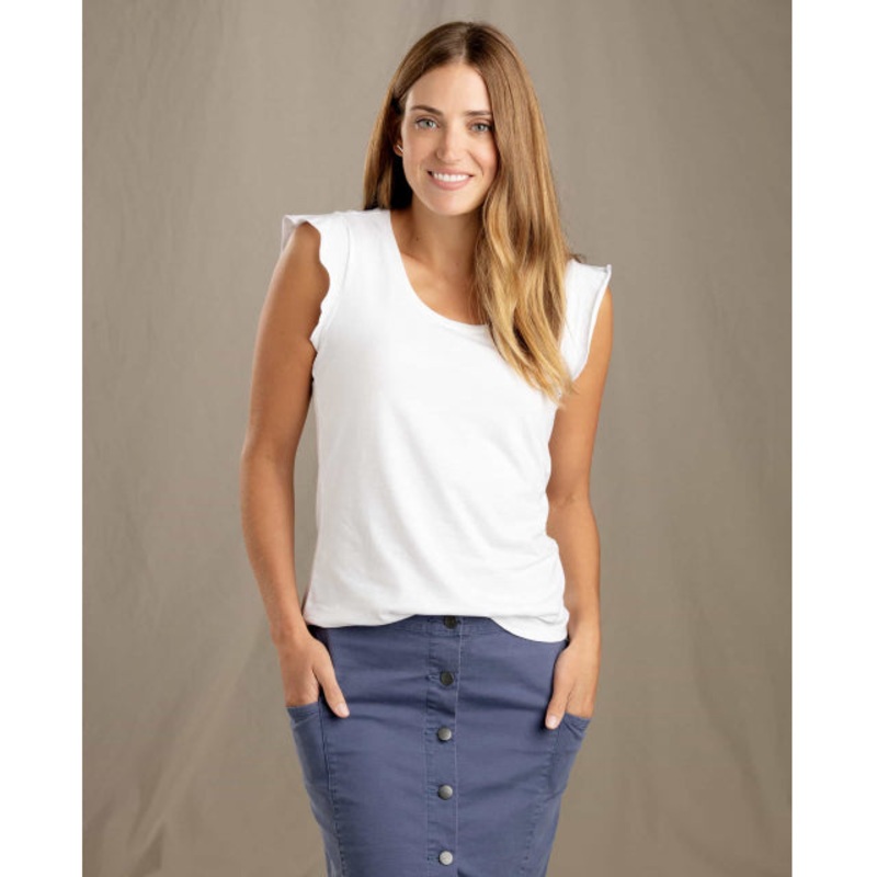 Women’s Rufflita II Tee|White|True Navy Stripe|Black|Chili|Heather Grey|M|XS|L|S|XL