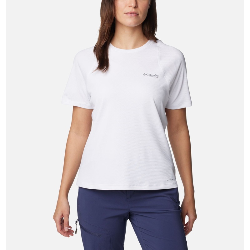 Women’s Summit Valley Short Sleeve Crew – White