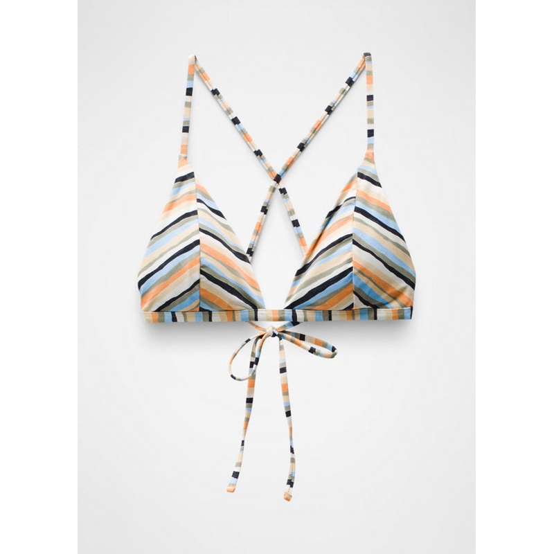 Women’s Sunkissed Swim Top – Water Stripe